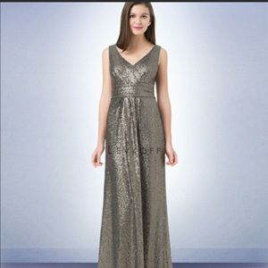Bill Levkoff formal sequin dress. Size 10.